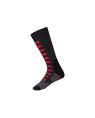iXS Chaussettes Merino 365 gris-rouge 45