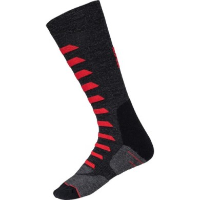 iXS Chaussettes Merino 365 gris-rouge 45