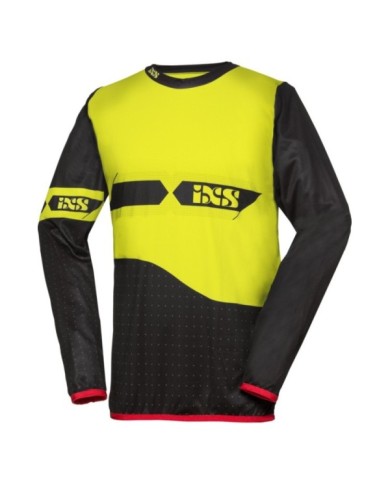 iXS Cross Shirt RedBud nero giallo