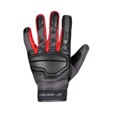 iXS Classic Gant Evo-Air noir-gris foncé-rouge