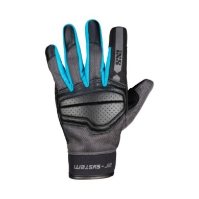guanto iXS Classic Ladies Evo-Air nero-turchese
