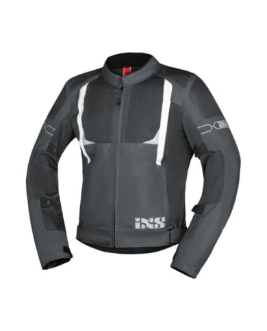 iXS Sport Giacca Trigonis-Air grigio scuro-bianco