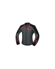 giacca moto iXS Sport SO Dynamic grigio-nero-rosso