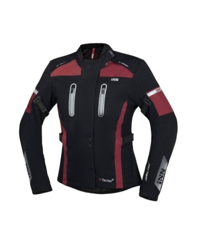 iXS Tour Femme Veste Pacora-ST noire-rouge DXL 322