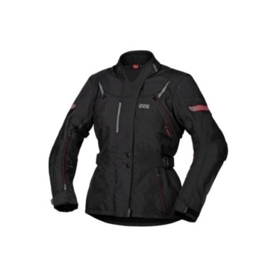 giacca iXS Tour Liz-ST donna nero-rosso