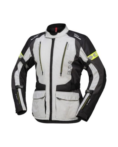 iXS Tour Jacke Lorin-ST grau-schwarz-gelb neon