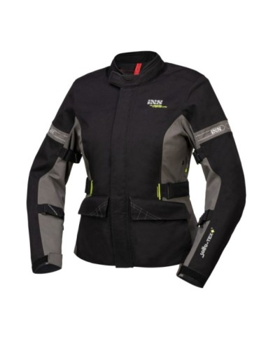 iXS Tour Damen Jacke Laminat-ST-Plus schwarz-grau
