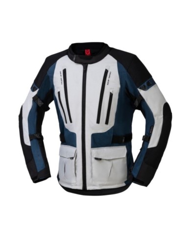 giacca iXS Tour Lennik-ST grigio chiaro-blu-nero