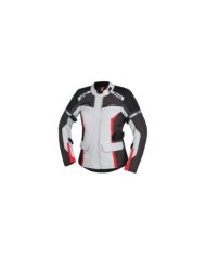 giacca iXS Tour Ladies Evans-ST 2.0 grigio chiaro-grigio-rosso