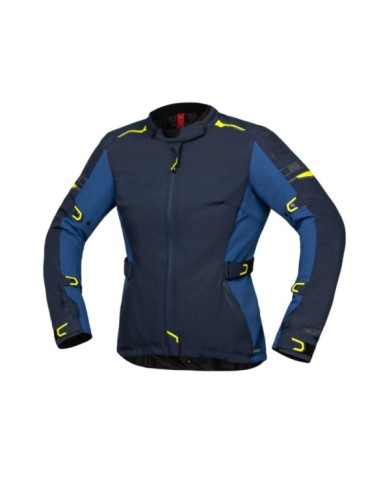 iXS Veste Tour Lane ST pour femmes bleu-bleu clair-jaune fluo