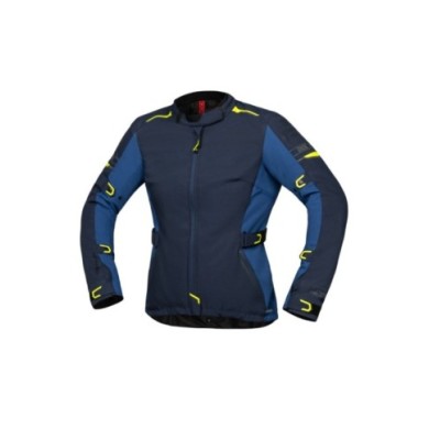 giacca iXS Tour Lane ST donna blu-azzurro-giallo fluorescente