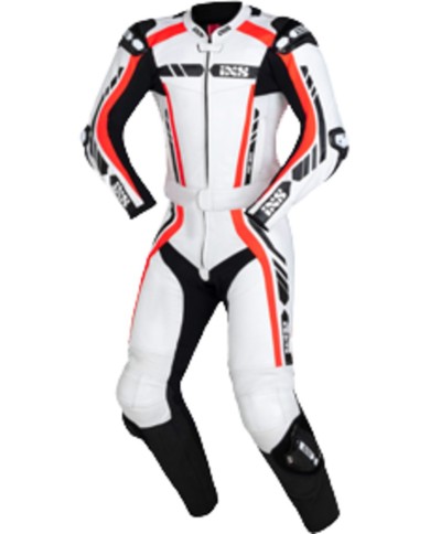 iXS Sport LD Kombi RS-800 2pcs. blanc-noire-rouge 56H 132