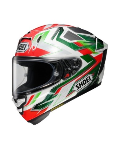 SHOEI Casco integrale X-Spirit Pro X1 TC-4 bianco-verde-rosso