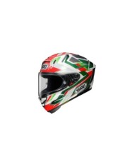 SHOEI Integralhelm X-Spirit Pro Escalate TC-4 weiss-grün-rot