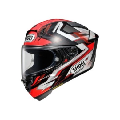 SHOEI Integralhelm X-Spirit Pro Escalate TC-1 rot-weiss-silber