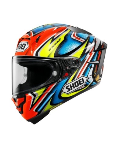 SHOEI Integralhelm X-Spirit Pro Daijiro TC-1, rot-blau-gelb