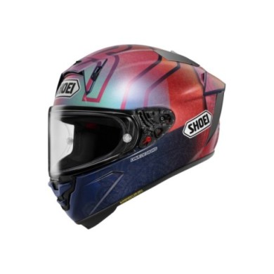 SHOEI Casque intégral X-Spirit Pro Marquez Holi TC-1, rouge-bleu