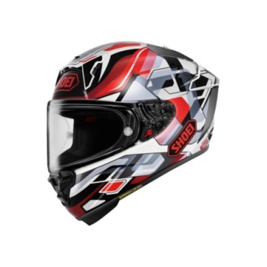 SHOEI Integralhelm X-Spirit Pro Valion TC-1, weiss-rot-schwarz