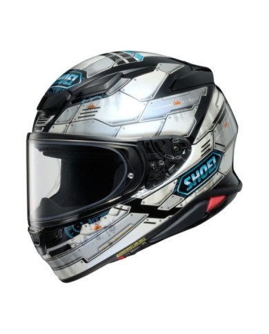 SHOEI Integralhelm NXR2 Fortress TC-6 weiss-grau