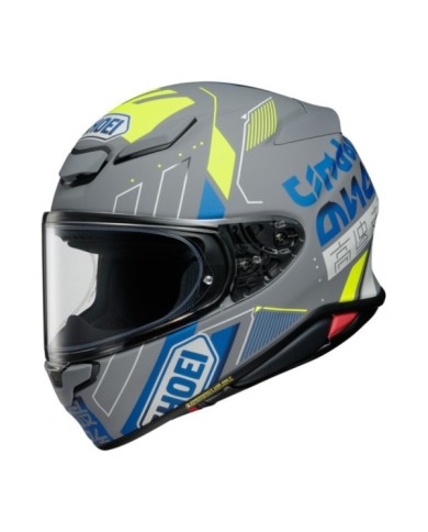 SHOEI Casque intégral NXR2 Accolade TC-10 matt gris-fluo jaune