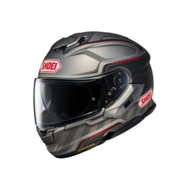 SHOEI Integralhelm GT-Air 3 Discipline TC-1 matt-grau-rot