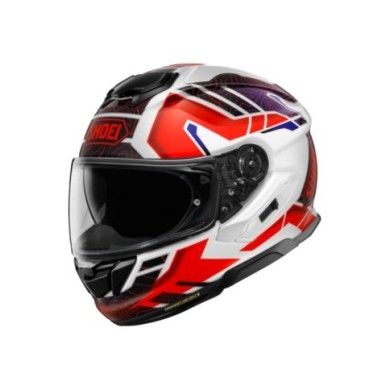 SHOEI Casque intégral GT-Air 3 Hike TC-10, blanc-rouge-bleu