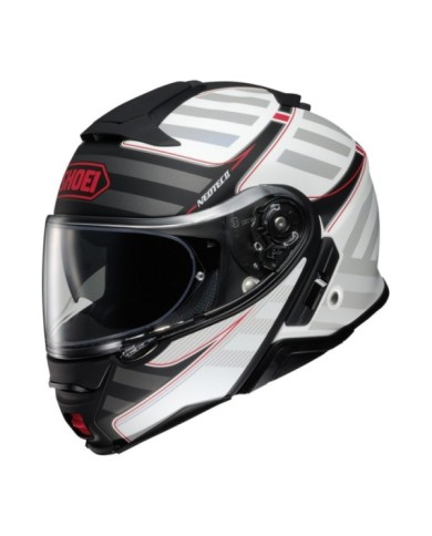 SHOEI Klapphelm Neotec II Splicer TC-6, matt weiss-schwarz-rot