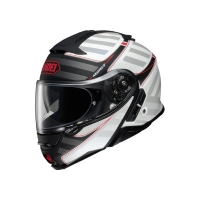 SHOEI Klapphelm Neotec II Splicer TC-6, matt weiss-schwarz-rot