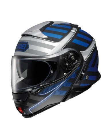 SHOEI Klapphelm Neotec II Splicer TC-2, matt schwarz-blau-silber