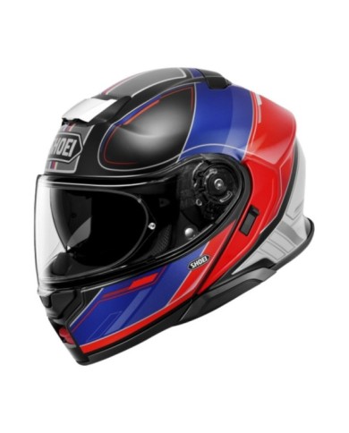 SHOEI Klapphelm Neotec 3 Sharpen TC-10, rot-blau-schwarz