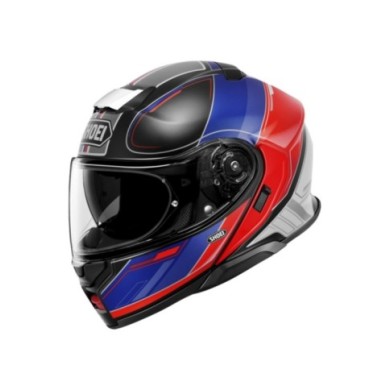 SHOEI Klapphelm Neotec 3 Sharpen TC-10, rot-blau-schwarz