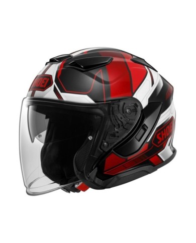 SHOEI Casco jet J-Cruise 3 Whizzy TC-1 nero-rosso-bianco