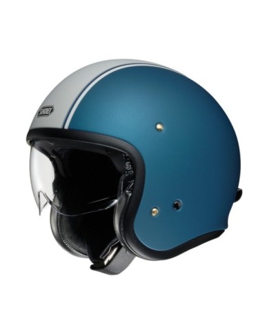 SHOEI Casque Jet J-O Carburettor TC-2 TC-2, mat-bleu-gris