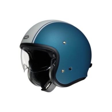 SHOEI Casque Jet J-O Carburettor TC-2 TC-2, mat-bleu-gris