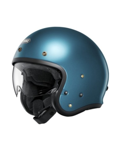 SHOEI Casco jet J-O 2 Plain laguna blu