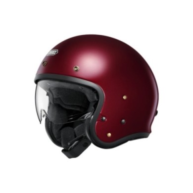 SHOEI Jethelm J-O 2 Plain Garnet Metallic