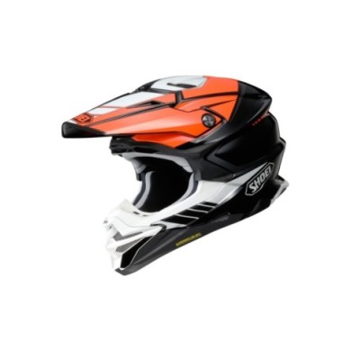 SHOEI Motocrosshelm VFX-WR 06 JAMMER TC-8 orange-schwarz-weiss
