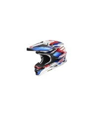SHOEI Motocrosshelm VFX-WR 06 Sparkle TC-10, weiss-blau-rot