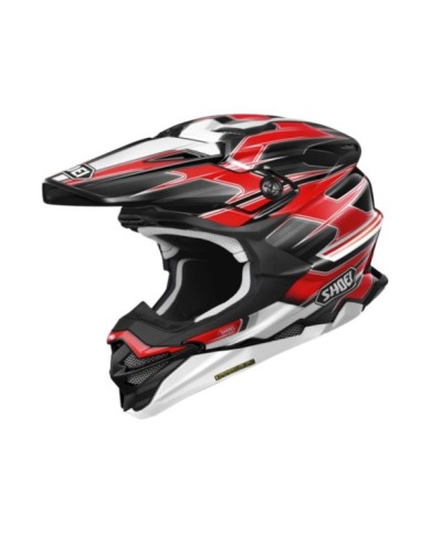 SHOEI Motocrosshelm VFX-WR 06 Sparkle TC-1 schwarz-rot-weiss