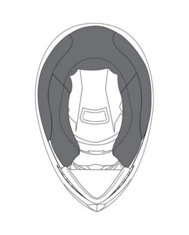 AGV Placche laterali 50 mm grigio-nero K7