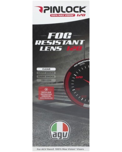 AGV Pinlock Scheibe Max 120 -Race 3 - Pista GP RR Pista GP R Cor