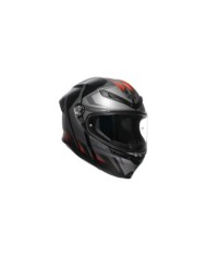 AGV Integralhelm K6 S Karve matt schwarz-grau-rot