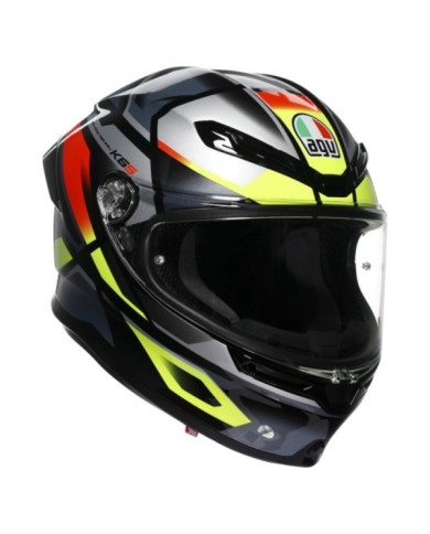 AGV Integralhelm K6 S Erazer schwarz-rot-gelb