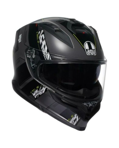 AGV Integralhelm K7 Kyber matt grau-gelb