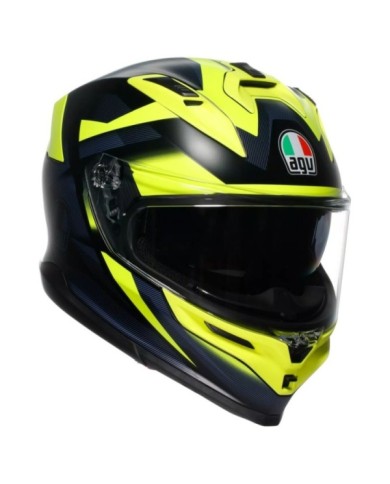 AGV Casque intégral K7 Glimpse noir-jaune