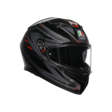 AGV Casque intégral K3 Syth noir-rouge