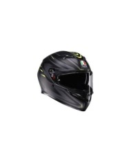 AGV Integralhelm K3 Syth matt schwarz grau gelb
