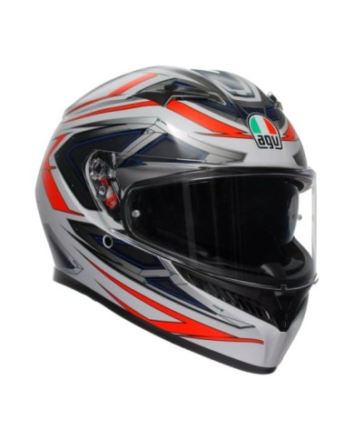 AGV Casco integrale K3 Space opaco bianco-rosso