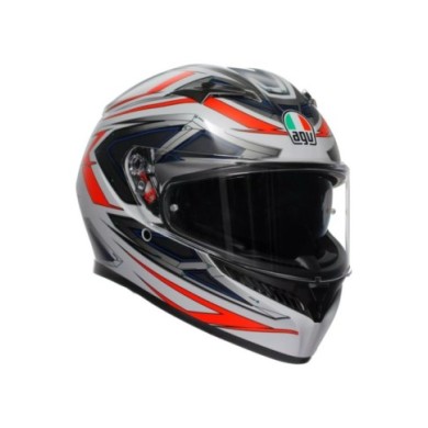 AGV Casque intégral K3 Space mat blanc-rouge
