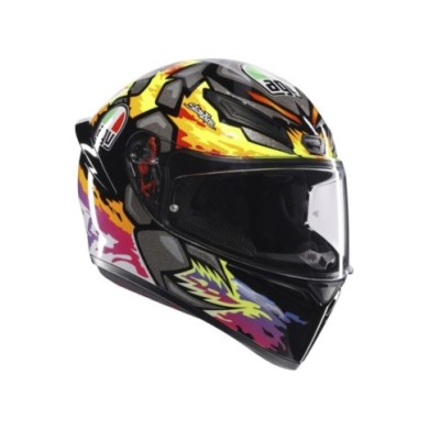 AGV Casco integrale K1 S Bezzecchi 2023 nero-giallo-rosso